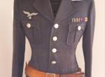 Rare uniform (schirmmutze jacket and belt with holster) for a pilot of the Luftwaffe unteruffizier cod untlwpi