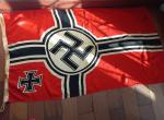 Extremely rare German WW2 combat flag, measuring 80x135 cm, the most sought after cod acro