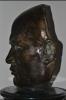 Splendida rara maschera in bronzo del Duce Benito MUSSOLINI a firma Giuseppe ROMAGNOLI