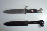 Raro coltello tedesco della gioventu' Hitleriana di secondo tipo prod. A. SCHUTTELHOFER cod SCH8