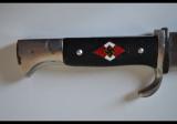 Splendido Raro coltello tedesco della gioventu' Hitleriana di secondo tipo produttore  Emil Voos Waffenfabrik (RZM M7 / 2) con la data del 1938 cod voos