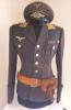 Rara Uniforme ( giacca schirmmutze e cintura con fondina) da pilota della Luftwaffe unteruffizier cod untlwpi