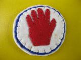 US ARMY PATCH 92nd INFANTRY DIVISION 372regt RED HAND