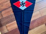 Spettacolare gagliardetto tedesco ww2 della Hitler Jugend cod minthj