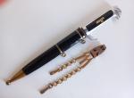 Spettacolare pugnale fascista mod 37 con catenelle detto becco aquila lungo cod stu37