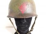 Rarissimo elmetto U.S.A ww2 della V divisione di fanteria “Red Devils” o “red diamond “ cod m1devil