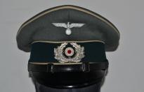 Spettacolare schirmmutze tedesco ww2 da sottufficiale della heer fanteria n. unterinfa