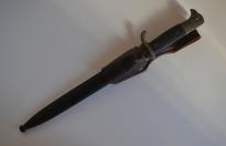 Bella bajonetta tedesca per mauser k98 da parata (senza filo) completa di aggancio in pelle cod k98p