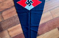 Spettacolare gagliardetto tedesco ww2 della Hitler Jugend cod minthj