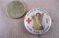 REAP A HARVEST FOR RED CROSS COMMONWEALTH PIN