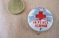 IN PEACE AS IN WAR COMMONWEALTH RED CROSS PIN