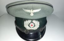 Splendido raro Schirmmutze da sottufficiale del 24 genio pionieri ww2  cod pio24