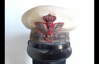 Rarissimo berretto italiano da generale di divisione bianco  REI mod 34 cod genbianc