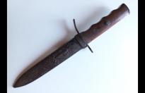 Sublime pugnale fascista mod 35 M.V.S.N. di primo tipo da truppa con manico inciso cod marincis