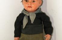Rarissimo bambolotto giocattolo del ventennio raffigurante un giovanissimo balilla con fez 