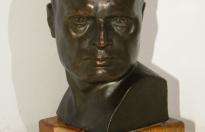 Stupendo busto del Duce in bronzo del ventennio firmato Paolo Uccello Napoli