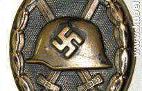 Distintivo tedesco ww2 da ferito di guerra  in bronzo n 7