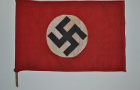 Rara bandiera tedesca dello NSDAP con asta cod nurflag2