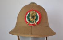 Splendido casco coloniale italiano appartenuto ad un milite del XXII battaglione fanteria coloniale in ottime condizioni e completissimo cod XXIICOL