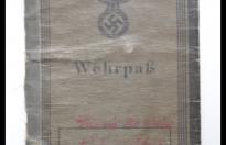Splendido libretto militare tedesco seconda guerra mondiale Wehrpass con foto cod wh11