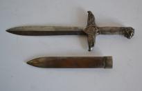 Rarissimo pugnale fascista per i mutilati ed invalidi di guerra versione argentata n.5