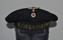 Rarissimo berretto tedesco Tellermütze der Kriegsmarine da marinaio periodo seconda guerra mondiale cod tel43