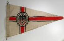 stupenda nonche rara bandierina triangolare da mezzo tedesco ww2 dell'organizzazione D.D.A.C., n.2