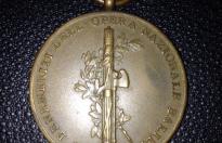  bellissima rara  medaglia fascista regia zecca  VITTORIO EMANUELE III (1900-1946) Med. s.d. ai benemerenti dell'Opera Nazionale Balilla  cod s9