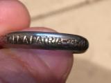 Anello fascista oro alla patria con fascio littorio 18-11-anno XIV