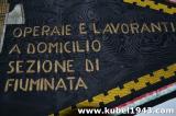 Rarissima nonche' splendida fiamma fascista delle operaie e lavoranti a domicilio misura cm 67x 45 cm  cod OPFIU