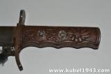 Splendido pugnale fascista mod 35 MVSN della 128  legione CC.NN in africa orientale cod F128AOI