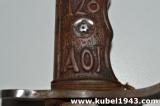 Splendido pugnale fascista mod 35 MVSN della 128  legione CC.NN in africa orientale cod F128AOI