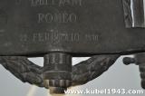 Grande placca fascista in brono a ricordo di un caduto della prima guerra mondiale