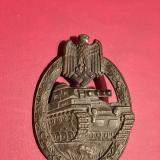 RARO DISTINTIVO PANZERKAMPFABZEICHEN GRADO ARGENTO  DI HERMANN AURICH CO cod AUR