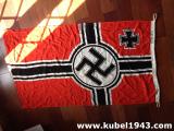 Splendida e rara bandiera tedesca da combattimento ww2 misura 80x135 cod B1