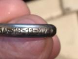 Anello fascista oro alla patria con fascio littorio 18-11-anno XIV