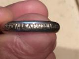 Anello fascista oro alla patria con fascio littorio 18-11-anno XIV