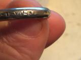 Anello fascista oro alla patria con fascio littorio 18-11-anno XIV
