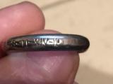 Anello fascista oro alla patria con fascio littorio 18-11-anno XIV