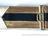 Splendido lotto fascista pugnale mod 37 piu' cinturone in brocato con scatola n.807