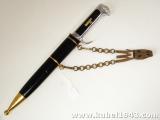 Splendido lotto fascista pugnale mod 37 piu' cinturone in brocato con scatola n.807