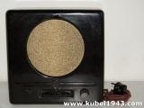 Bellissima radio tedesca in bachelite del periodo bellico DEUTSCHER KLEINEMPFANGER 1938  n.102