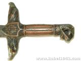 Rarissimo pugnale fascista per i militi della legione mutilati versione bronzata n.3