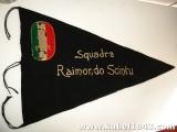 Grande raro gagliardetto fascista della prima ora RAIMONDO SCINTU n.1