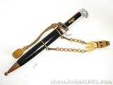 Splendido e raro pugnale fascista mod 37 con sospenzioni in metallo  F66 e pendaglio  screziato per alta uniforme  