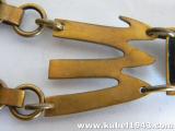 Splendido e raro pugnale fascista mod 37 con sospenzioni in metallo  F66 e pendaglio  screziato per alta uniforme  