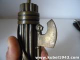 Bellissimo fascio littorio in bronzo montato su base in marmoo nero n.1