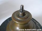 Bellissimo fascio littorio in bronzo montato su base in marmoo nero n.1