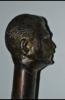 Rarissimo bastone da passeggio con testa in bronzo di Adolf Hitler cod AHB