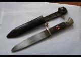 Bel coltello tedesco FAHRTENMESSER  ww2  della gioventu' hitleriana di secondo tipo Cod DE10